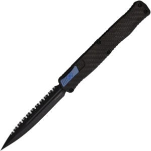 Navaja automática Heretic Knives Auto Cleric II OTF CF/Blue H020-6C-CFBLU