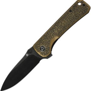 Navaja QSP Knife Hawk Linerlock Brass Black QS131-L
