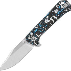 Navaja QSP Knife Grebe Button Lock BWB CF QS147H1