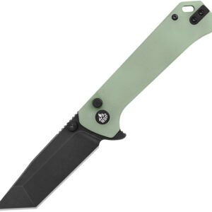 Navaja QSP Knife Grebe T Button Lock Jade G10 QS148D2