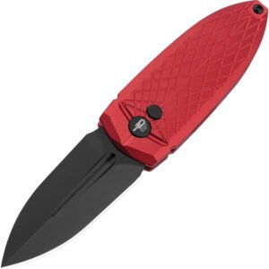 Navaja Bestech Knives Ququ Button Lock Al Red BG57B-4