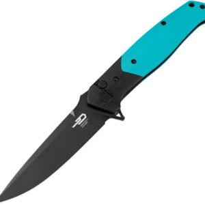 Navaja Bestech Knives Swordfish Button Lock Blue BG62E