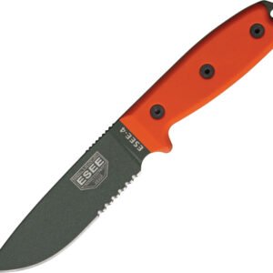 Cuchillo ESEE Model 4 Part Serrated ESEE-4S-OD