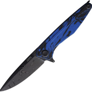 Navaja Acta Non Verba Knives Z300 Linerlock DLC Deco Blue ANVZ300-073