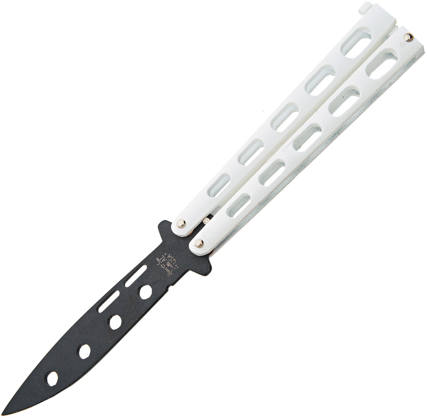 Navaja Bear & Son Butterfly Knife Trainer White 115WTR