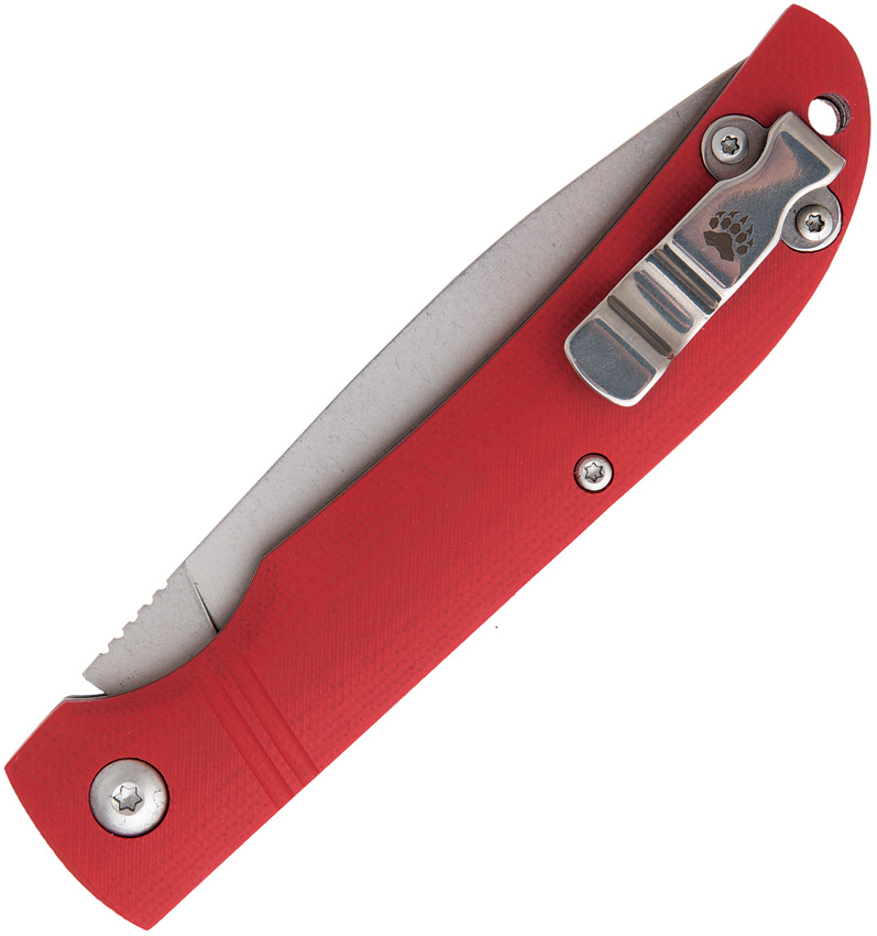 Navaja Bear & Son Drop Point Slip Joint Red 457GR - Image 2