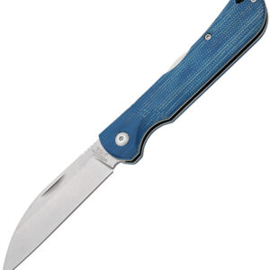 Navaja Bear & Son Lockback Blue Jean Micarta 484LMB
