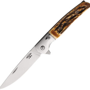 Navaja Bear & Son Rancher Linerlock Stag Bone 521