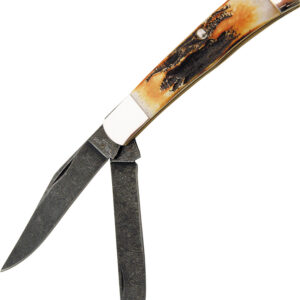 Navaja Bear & Son Trapper Stag 554D