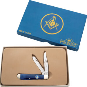 Navaja Bear & Son Masonic Trapper Blue S607M