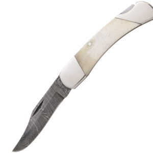 Navaja Bear & Son White Smooth Bone Lockback WSB05D