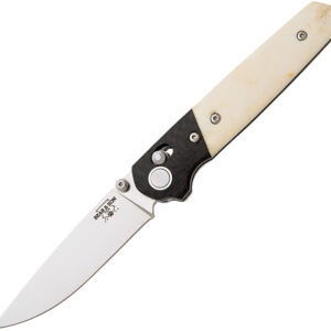 Navaja Bear & Son Lawman Slidelock White Bone WSB22