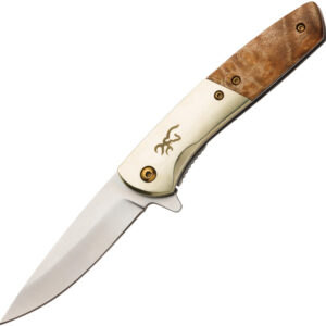 Cuchillo Browning Nine Mile Framelock A/O Burl 3220470B