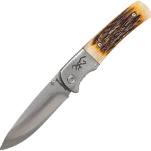 Navaja Browning Buckmark Hunter Linerlock Bone 3220500B