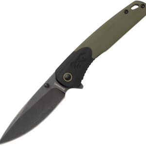 Navaja Browning Cedar Linerlock Black/Green 3220556B