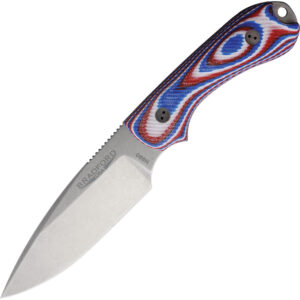 Cuchillo Bradford Knives Guardian 3 Red,White,Blue 3FE-125-N690