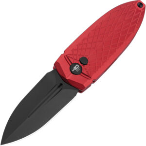 Navaja Bestech Knives Ququ Button Lock Al Red BG57B-4