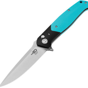 Navaja Bestech Knives Swordfish Button Lock Blue BG62F