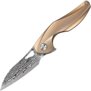 Navaja Bestech Knives The Reticulan Framelock Gold BT1810J
