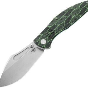 Navaja Bestech Knives Lockness Framelock Black/Green Bt2205A