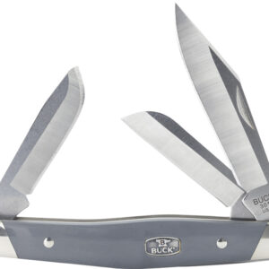 Navaja Buck Stockman Gray Nickel Silver 14106