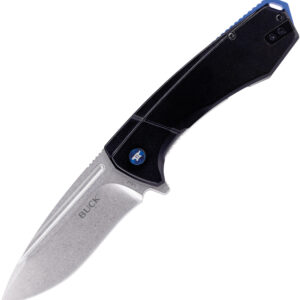 Navaja Buck Ruckus Framelock Black Blue 14152