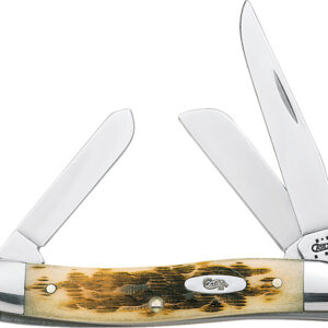 Navaja Case Cutlery Stockman Amber Bone 00042