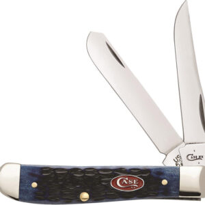 Navaja Case Cutlery Mini Trapper Navy Blue Bone 07321