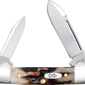 Navaja Case Cutlery Baby Butterbean Red Stag 09574