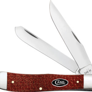 Navaja Case Cutlery Trapper Red Burlap 12270
