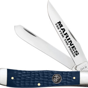 Navaja Case Cutlery USMC Trapper Navy Blue 13195