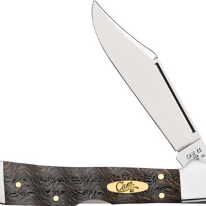 Navaja Case Cutlery Mini Copperlock Curly Oak 14010