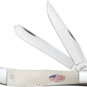 Navaja Case Cutlery Trapper Natural Bone 14090
