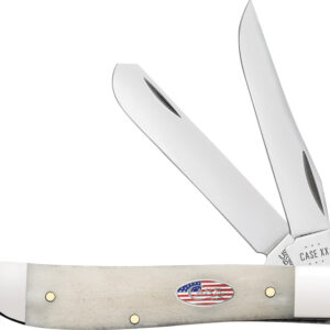 Navaja Case Cutlery Mini Trapper Natural Bone 14091