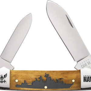 Navaja Case Cutlery Navy Canoe Antique Bone 17720
