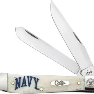 Navaja Case Cutlery US Navy Trapper Natural Bone 22553