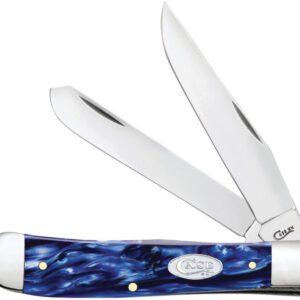Navaja Case Cutlery Trapper Sparxx Blue Kirinite 23431