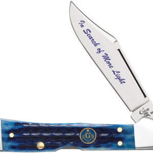 Navaja Case Cutlery Masonic Mini Copperlock Blue 25531