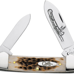 Navaja Case Cutlery Canoe Amber Bone 00263
