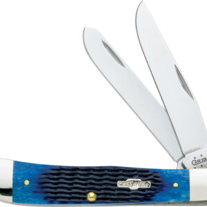 Navaja Case Cutlery Trapper Blue Bone 02800