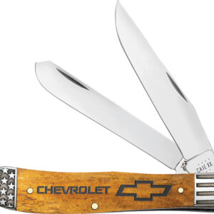 Navaja Case Cutlery Chevrolet Trapper Antique Bone 33710