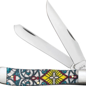 Navaja Case Cutlery Trapper Stained Glass 38817