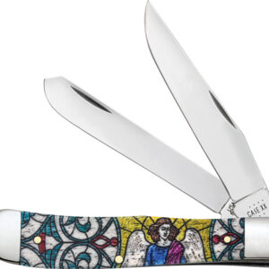 Navaja Case Cutlery Trapper Stained Glass Angel 38818