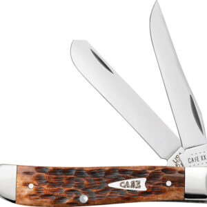 Navaja Case Cutlery Mini Trapper Brown Peachseed 42652