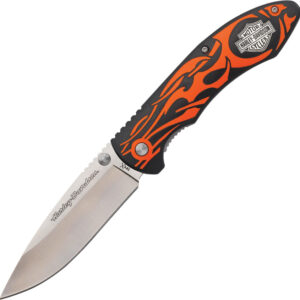 Navaja Case Cutlery Harley Tec X Linerlock Orange 52119