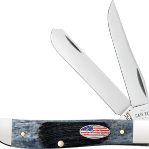 Navaja Case Cutlery Mini Trapper Gray Sawcut 53066