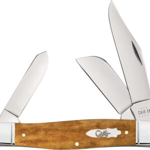 Navaja Case Cutlery Lg Stockman Antique Bone 58204