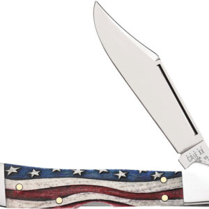 Navaja Case Cutlery Mini Copperlock Star Spangled 64141