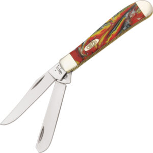Navaja Case Cutlery Mini Trapper Fire In Box 9207FIB