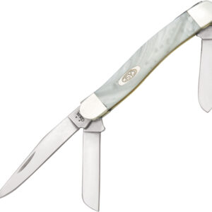 Navaja Case Cutlery Medium Stockman White Pearl 9318WP